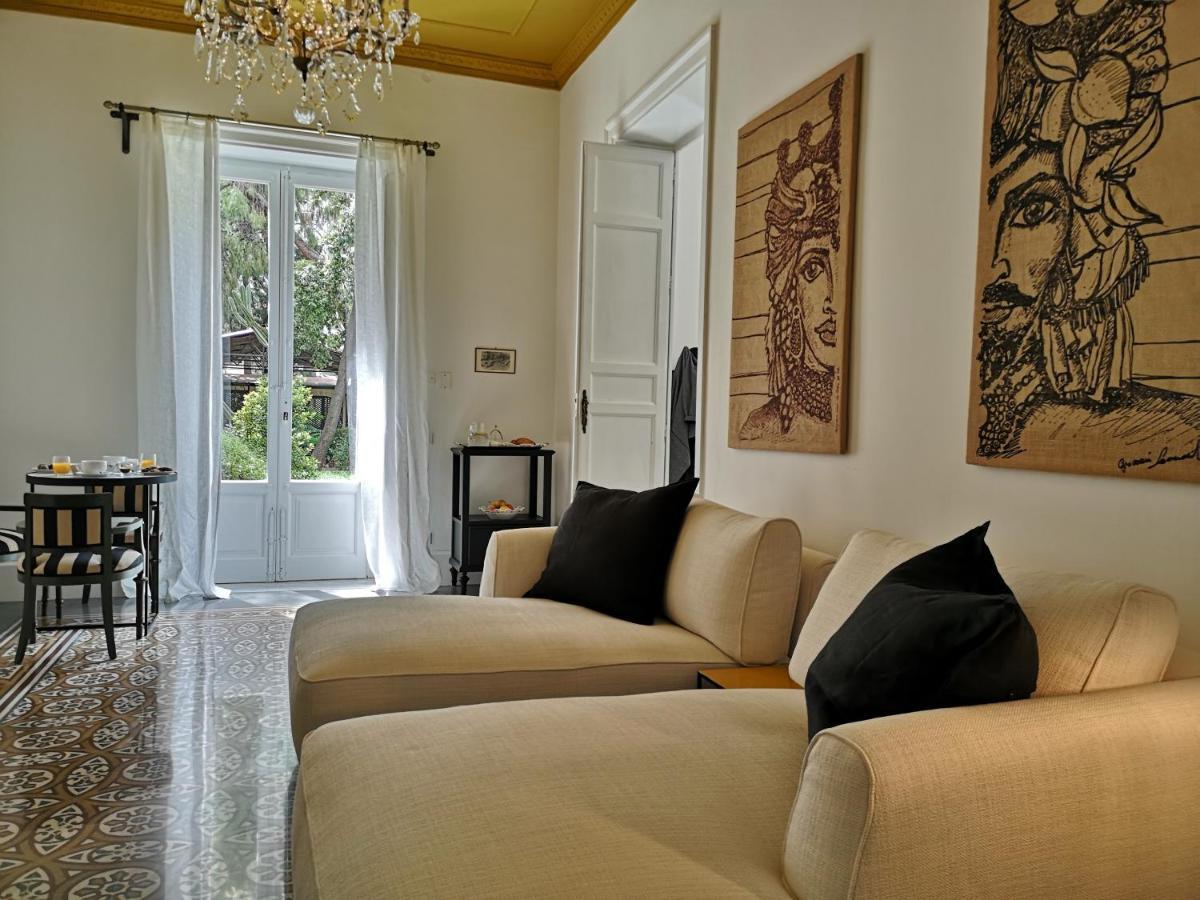 Garden Suite In Private Villa On Via Liberta 巴勒莫 外观 照片