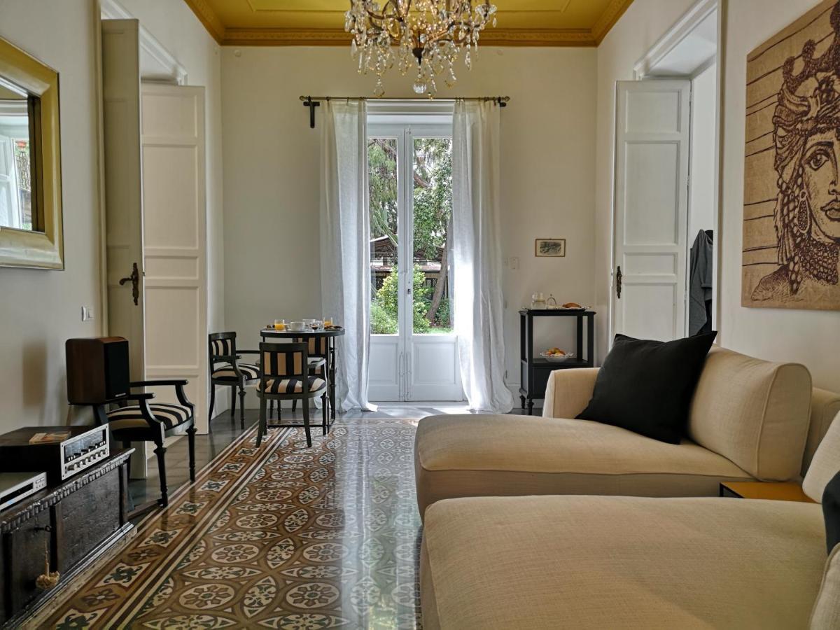 Garden Suite In Private Villa On Via Liberta 巴勒莫 外观 照片