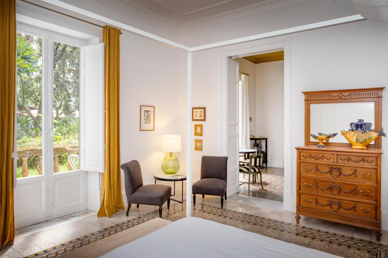 Garden Suite In Private Villa On Via Liberta 巴勒莫 外观 照片