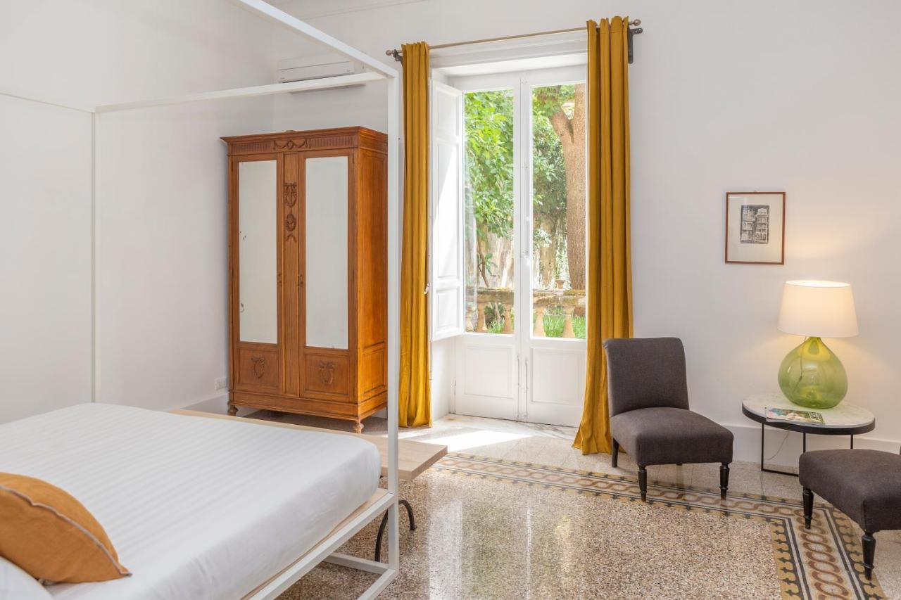 Garden Suite In Private Villa On Via Liberta 巴勒莫 外观 照片