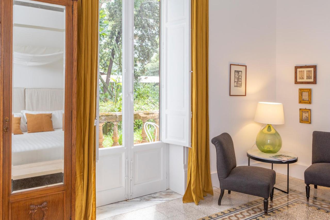 Garden Suite In Private Villa On Via Liberta 巴勒莫 外观 照片