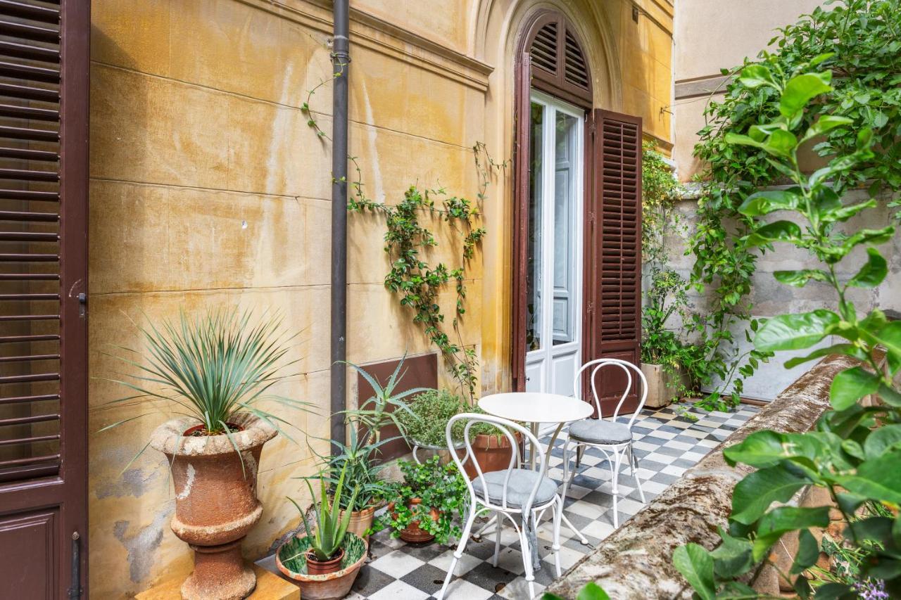Garden Suite In Private Villa On Via Liberta 巴勒莫 外观 照片